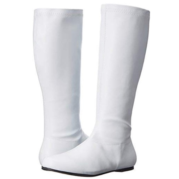 white superhero boots